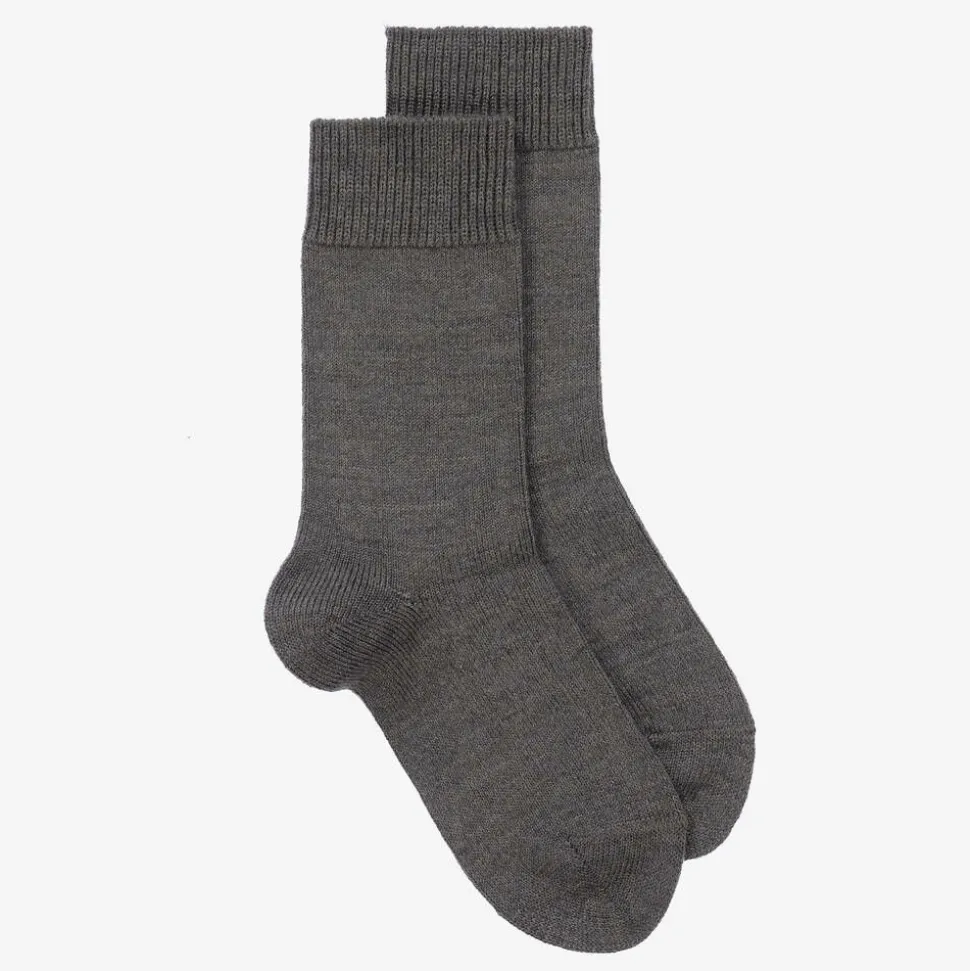 Grey Wool Socks