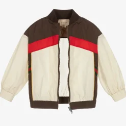 Ivory & Brown Track Jacket