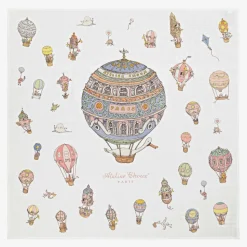 Ivory & Blue Organic Cotton Swaddles (3 Pack)