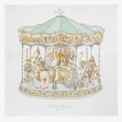 Ivory & Green Carousel Swaddle (97cm)