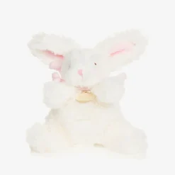 Ivory & Pink Plush Bunny Soft Toy (16cm)