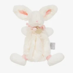 Ivory & Pink Plush Bunny Doudou (26cm)