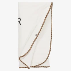 Ivory Bear Logo Pima Cotton Baby Blanket (90cm)