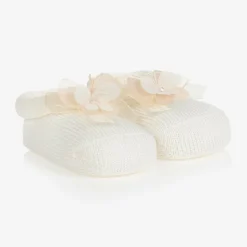 Ivory Booties & Headband Set