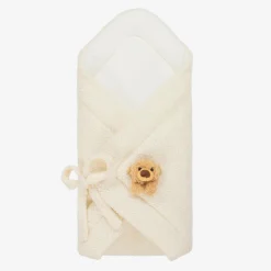 Ivory Bouclé Fleece Bear Nest (64cm)