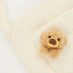 Ivory Bouclé Fleece Bear Nest (64cm)