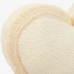 Ivory Bouclé Heart Pillow (48cm)