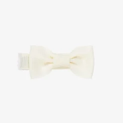 Ivory Bow Hair Clip (5cm)