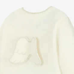 Ivory Cashmere Angel Wing Cardigan