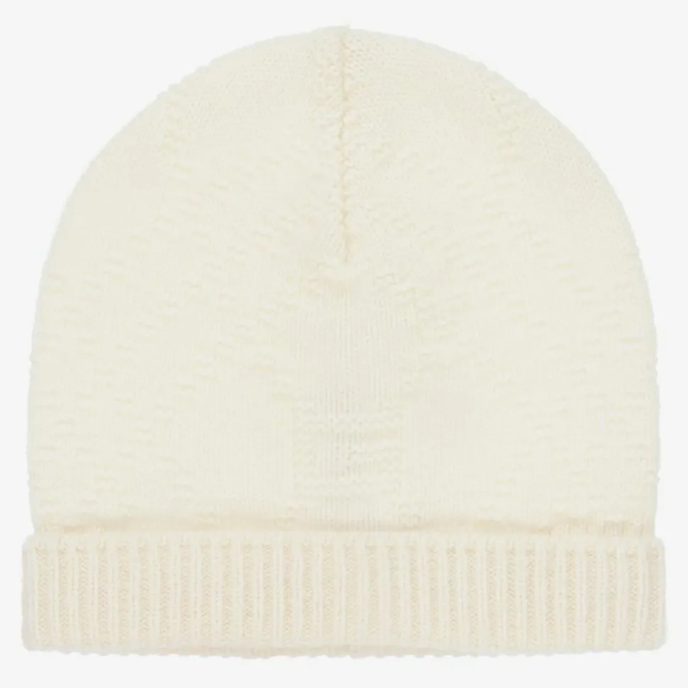 Ivory Cashmere Baby Hat