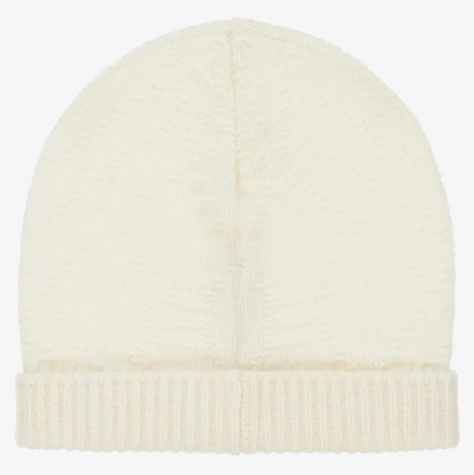 Ivory Cashmere Baby Hat