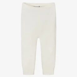 Ivory Cashmere Knit Leggings