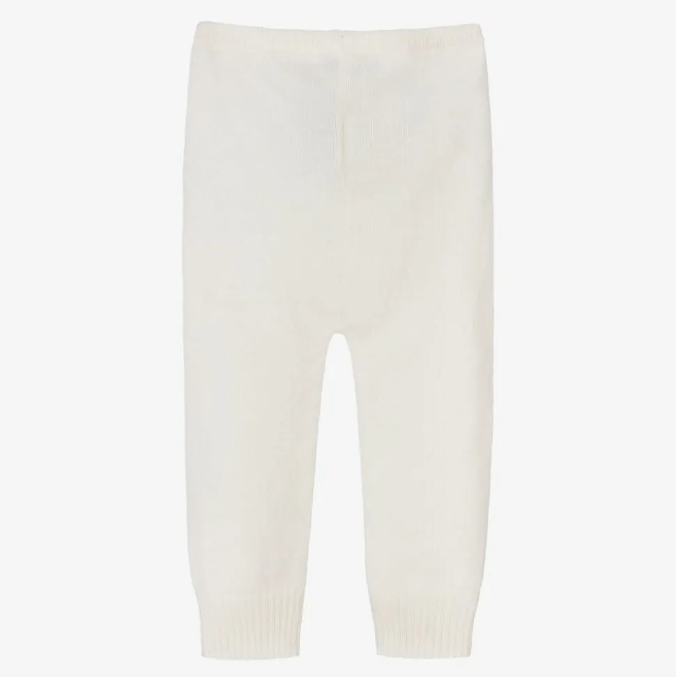 Ivory Cashmere Knit Leggings