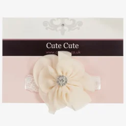 Ivory Chiffon Flower Headband