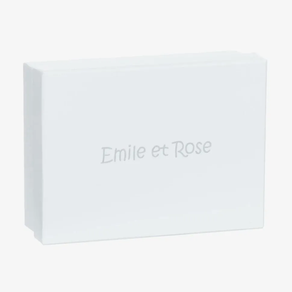 Ivory Cotton Baby Bibs & Bear Gift Set