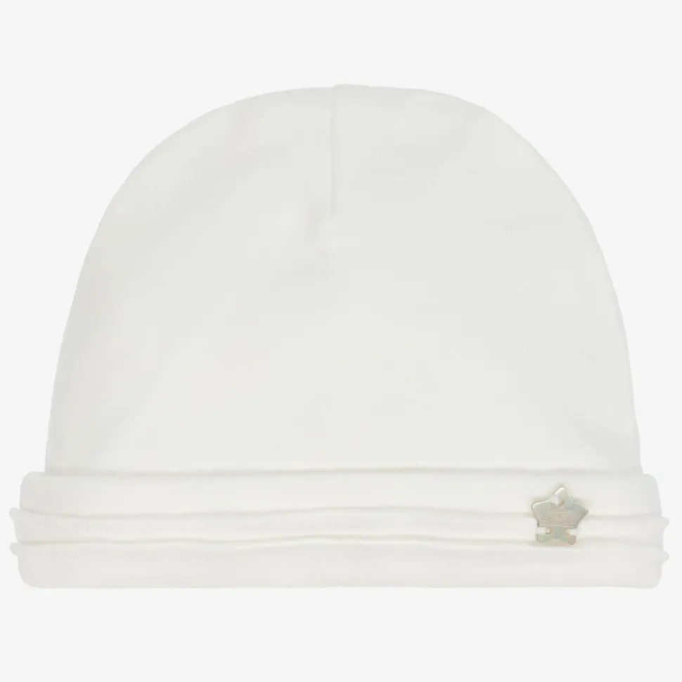 Ivory Cotton Baby Hat