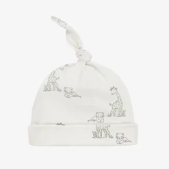 Ivory Cotton Giraffe Happiness Baby Hat