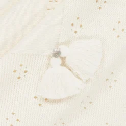 Ivory Cotton Knit Baby Blanket (92cm)