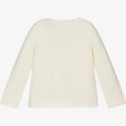 Ivory Cotton Knit Cardigan