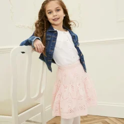 Ivory Cotton Knitted Tights