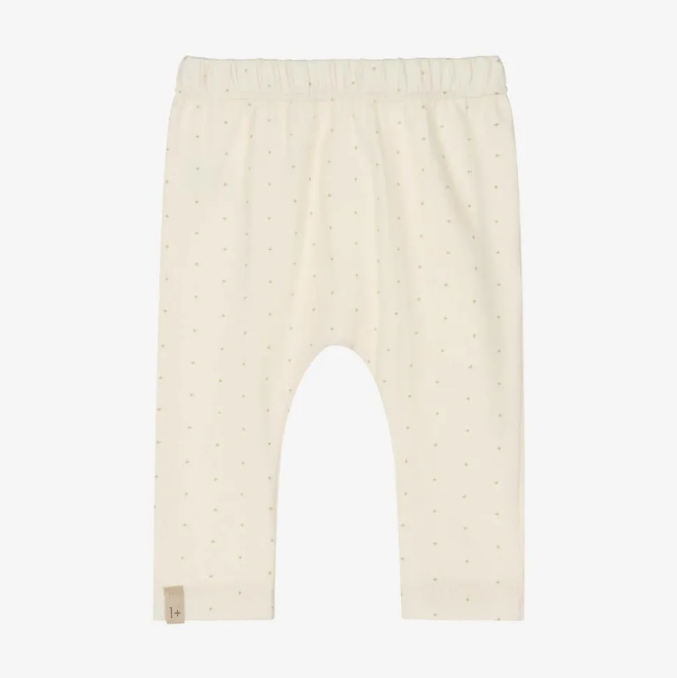 Ivory Cotton Star Leggings