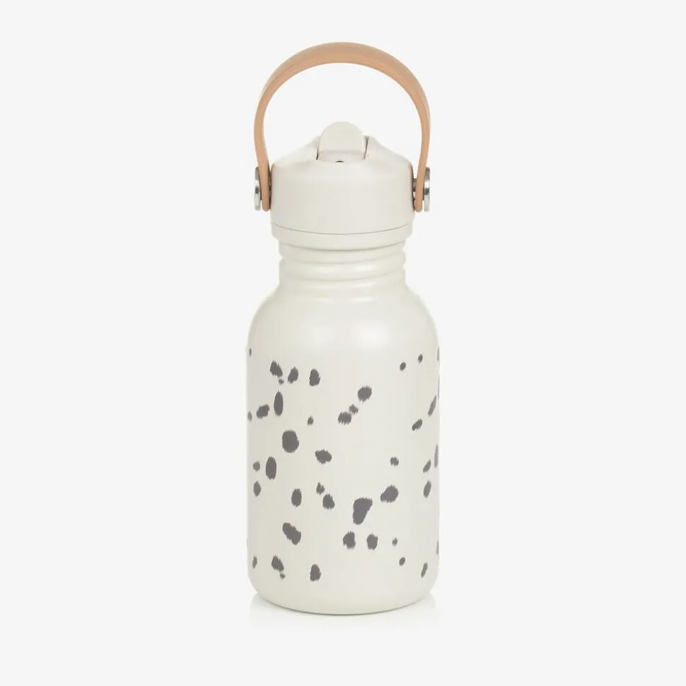 Ivory Dalmatian Dots Water Bottle (16cm)