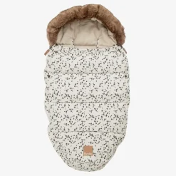 Ivory Dalmatian Print Footmuff (90cm)