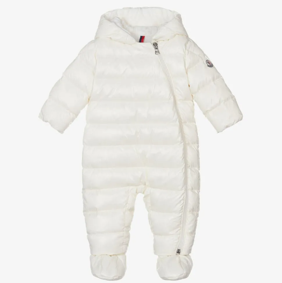 Ivory Down Padded Indro Puffer Snowsuit