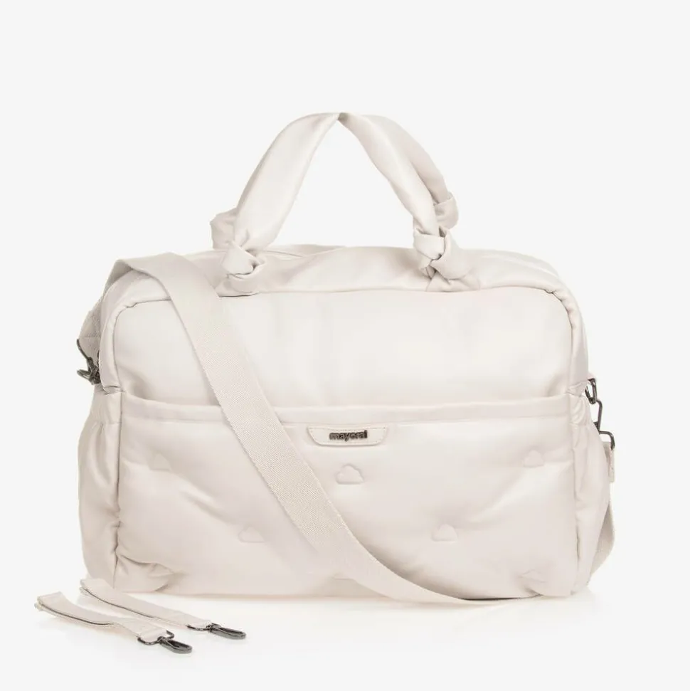 Ivory Faux Leather Changing Bag (46cm)