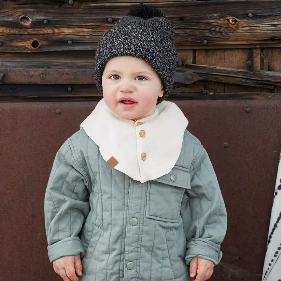 Ivory Faux Shearling Collar