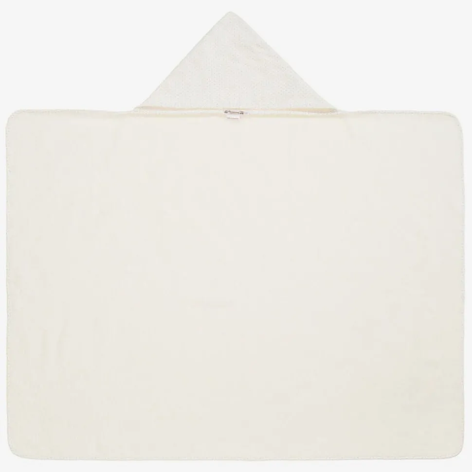 Ivory Hooded Cotton Baby Towel (92cm)