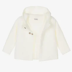 Ivory Hooded Knit Jacket