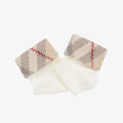 Ivory Knitted Cotton Socks (2 Pack)