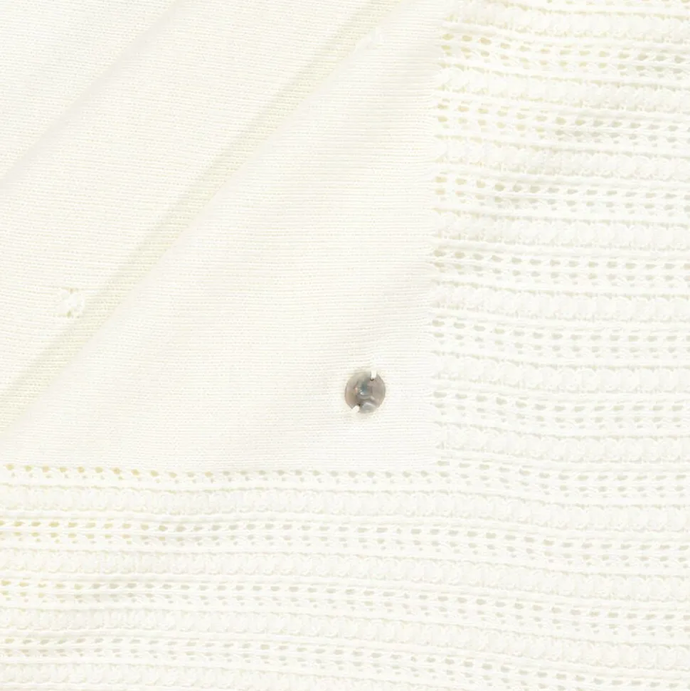 Ivory Knitted Shawl (116cm)