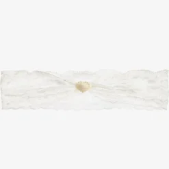 Ivory Lace & Pearl Headband