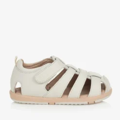 Ivory Leather Baby Sandals