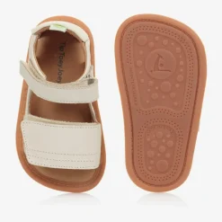 Ivory Leather Baby Sandals