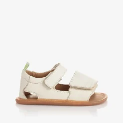 Ivory Leather Baby Sandals