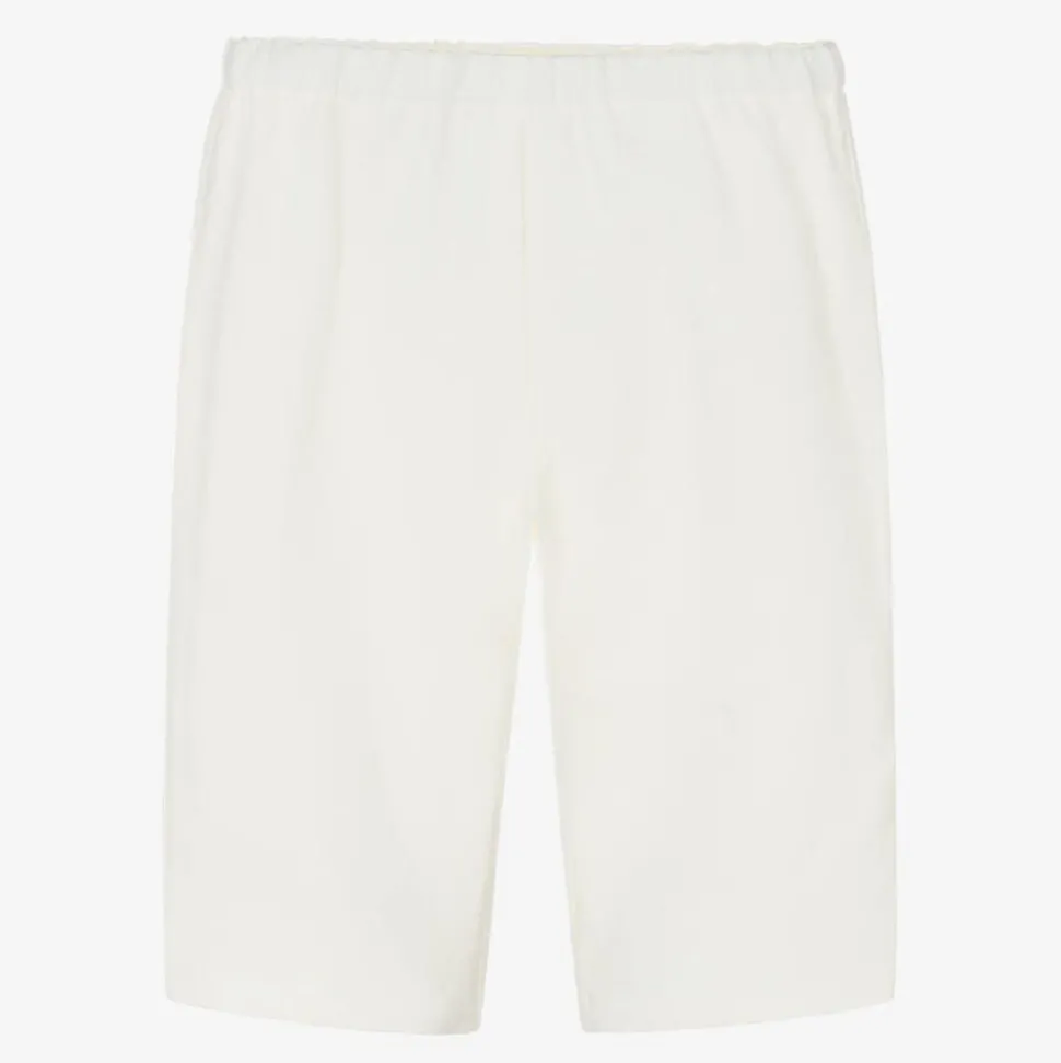 Ivory Linen Trousers