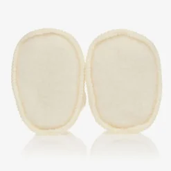 Ivory Merino Wool Booties