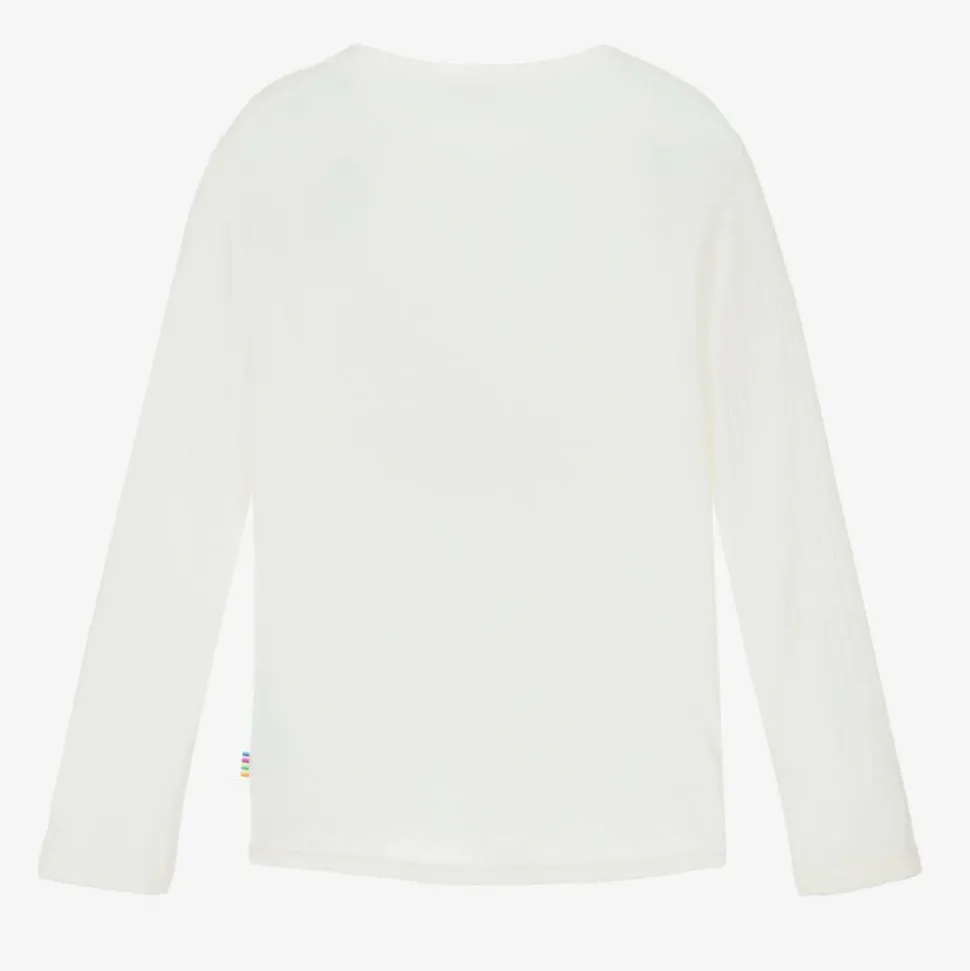Ivory Merino Wool Knitted Top