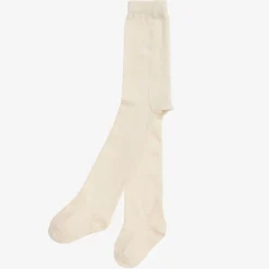 Ivory Organic Cotton Baby Tights