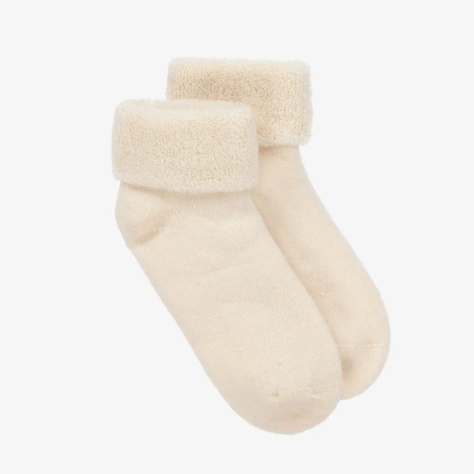 Ivory Organic Cotton Baby Socks