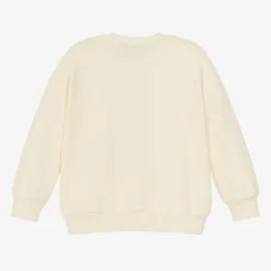 Ivory Organic Cotton Embroidered Sweatshirt