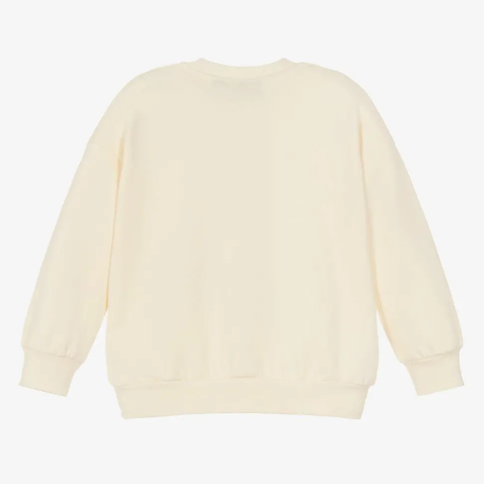 Ivory Organic Cotton Embroidered Sweatshirt