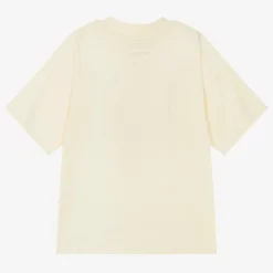 Ivory Organic Cotton Scarf Print T-Shirt