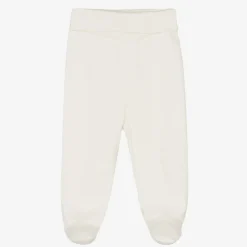 Ivory Organic Cotton Teddy Baby Trousers