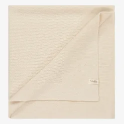 Ivory Organic Cotton-Knit Blanket (100cm)