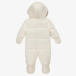 Ivory Padded Baby Snowsuit