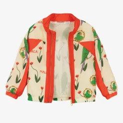 Ivory Parrot Print Tracksuit Jacket